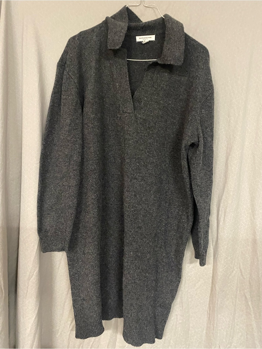 beachlunchlounge Charcoal Gray Knit Sweater